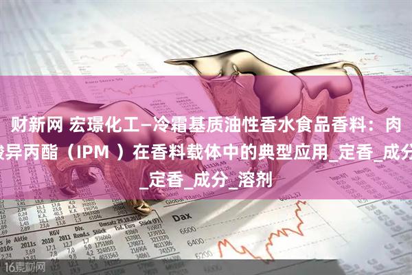 财新网 宏璟化工—冷霜基质油性香水食品香料:肉豆蔻酸异丙酯(IPM )在香料载体中的典型应用_定香_成分_溶剂